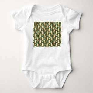 Body Para Bebê Cores de malha: padrão uniforme desenhado à mão.