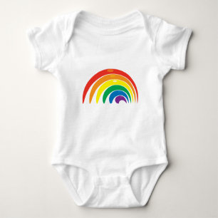 Body Para Bebê Cores do arco-íris