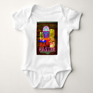 Body Para Bebê Cores do felz pascoa