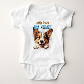 Body Para Bebê Corgi Baby Grow | Pequenas Patinhas Grande Coração