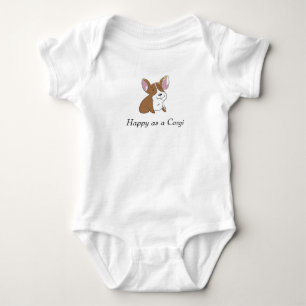 Body Para Bebê Corgi do bebê