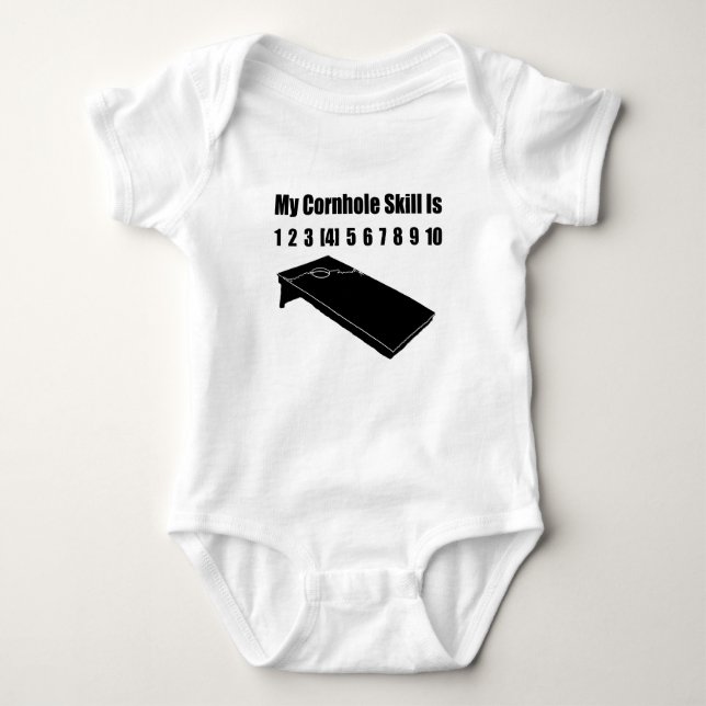 Body Para Bebê Cornhole Engraçado (Frente)