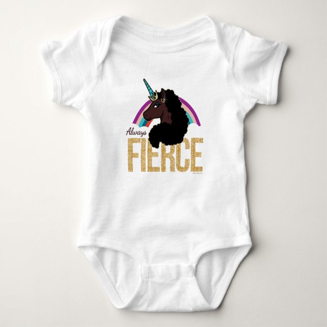 Body Para Bebê Córnio Afro | Mágico - Sempre Feroz (Frente)