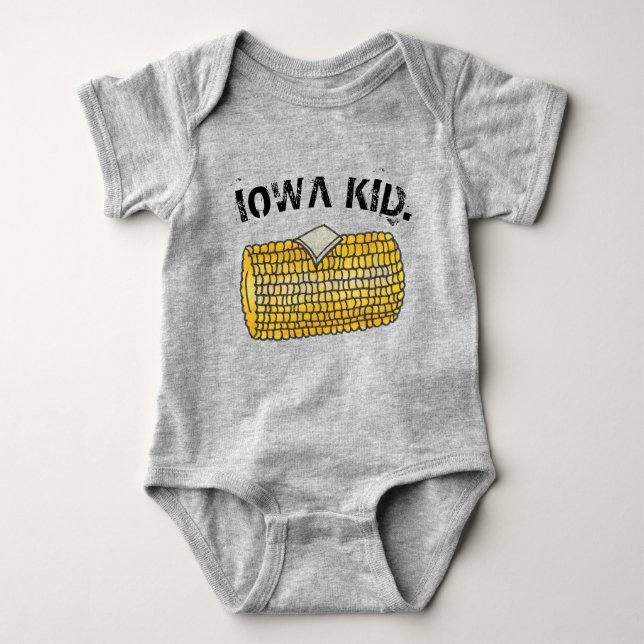 Body Para Bebê Corno Amarelo-Amarelo IOWA no Cob (Frente)