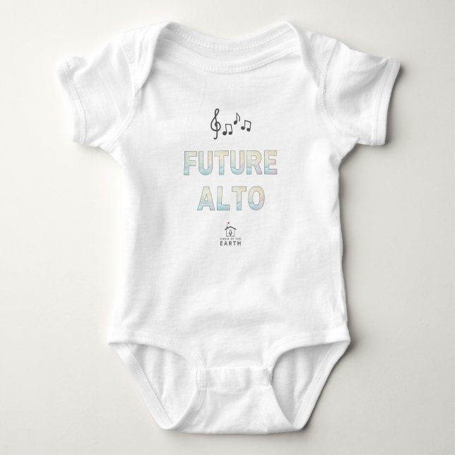 Body Para Bebê Coro do Futuro da Terra Alto (Frente)