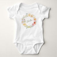 Coroa de Aquarela Floral de Primavera Boho Persona