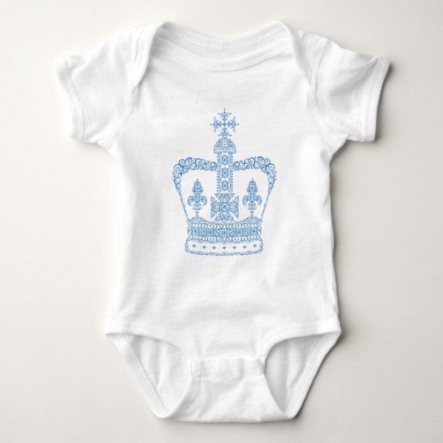 Body Para Bebê Coroa de Rei ou Rainha (Frente)