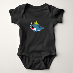 Body Para Bebê Coroa Rei Golfinho