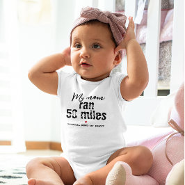 Body Para Bebê Corri 50 Miles Ultramarathon Engraçado