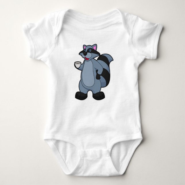 Body Para Bebê Corrida com Taça de Café (Frente)