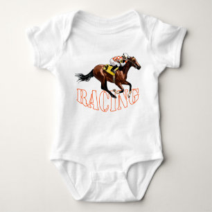 Body Para Bebê Corrida de Cavalo
