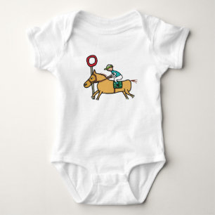 Body Para Bebê Corrida de cavalos