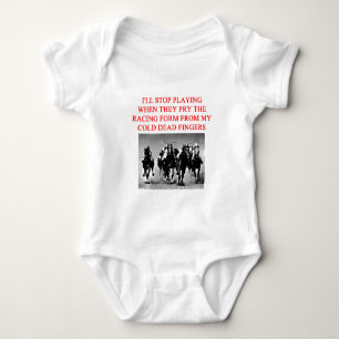 Body Para Bebê corrida de cavalos