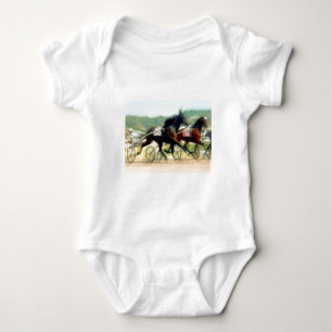 Body Para Bebê corrida de cavalos do poder trotar