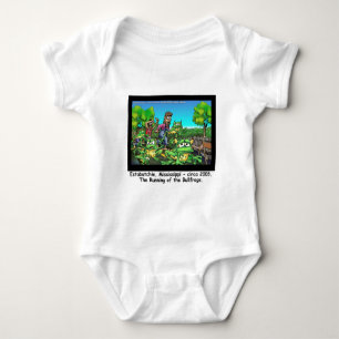 Body Para Bebê Corrida Dos Sapos Engraçados Presentes/Colecionáve