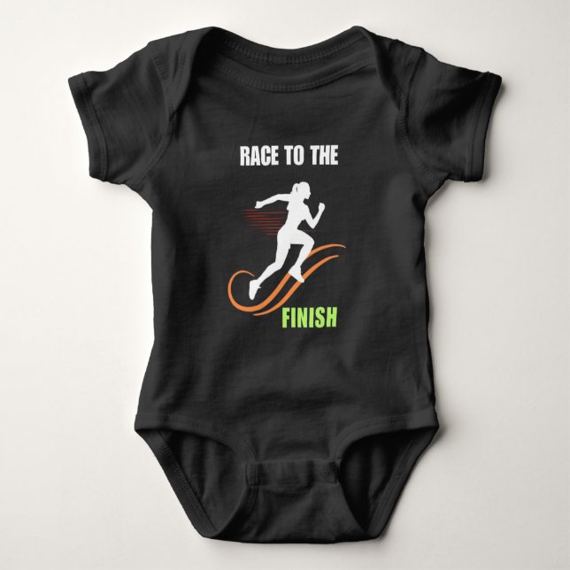 Body Para Bebê Corrida Para O Fim (Frente)