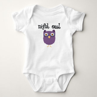 Body Para Bebê Coruja de noite
