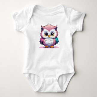 Body Para Bebê Coruja e Amor