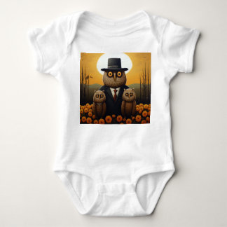 Body Para Bebê Coruja e Descendência Adequada em um Crepúsculo La