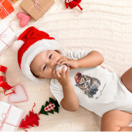 Body Para Bebê Coruja Invernal Encantada, personalizada