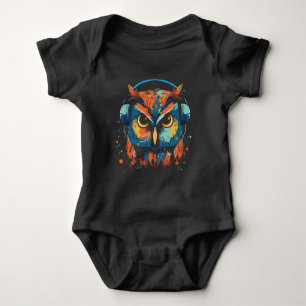 Body Para Bebê Coruja Musical