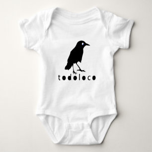 Body Para Bebê Corvo de Todoloco