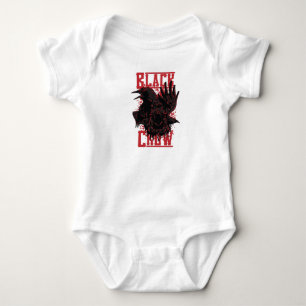 Body Para Bebê Corvo Preto