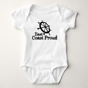 Body Para Bebê Costa leste orgulhosa - bebê náutico do leme