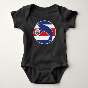 Body Para Bebê Costa Rica Manatee Animal Nacional da Costa Rica