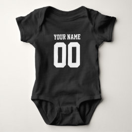 Body Para Bebê Costela de futebol azul personalizada número de ca