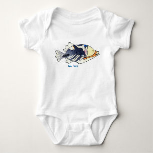 Body Para Bebê Costume bonito dos peixes dos desenhos animados de