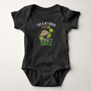 Body Para Bebê Costume Humano Sou Realmente Uma Festa De Tartarug