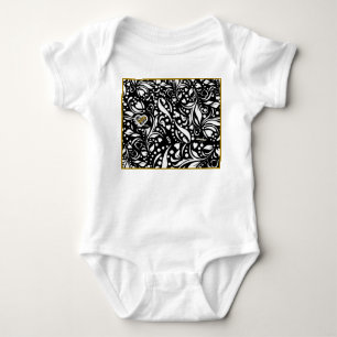 Body Para Bebê Cota da Vida (Preto) Roupa de Mortalho - Adiela Ak