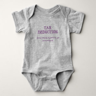 Body Para Bebê Cota do Contabilista "Dedução Fiscal" do Cute Baby