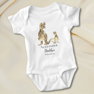 Body Para Bebê Cota do Dinossauro Cento Personalizada
