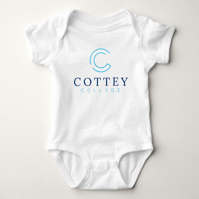 Body Para Bebê Cottey College (Frente)
