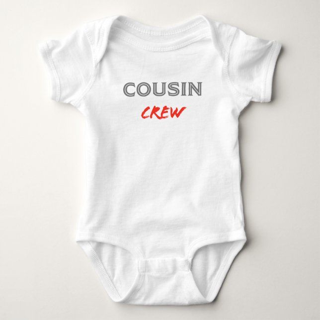 Body Para Bebê Cousin Crew (Frente)