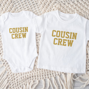 Body Para Bebê Cousin Crew Crianças Douradas Bebê Bodô