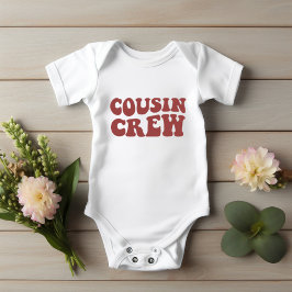 Body Para Bebê Cousin Crew | Família Maroon Matching