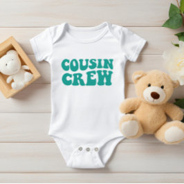 Body Para Bebê Cousin Crew | Família Teal Matching
