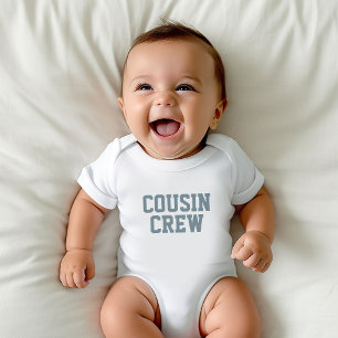 Body Para Bebê Cousin Crew Miúdos Azuis Dusty Bebê Roupa De Beb