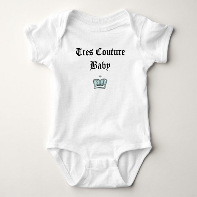 Body Para Bebê Couture de Tres (Frente)