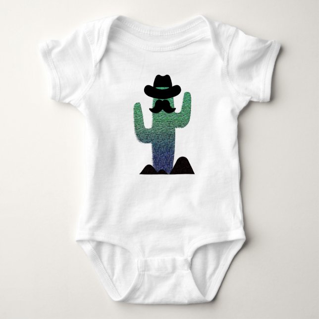 Body Para Bebê Cowboy Cactus (Frente)