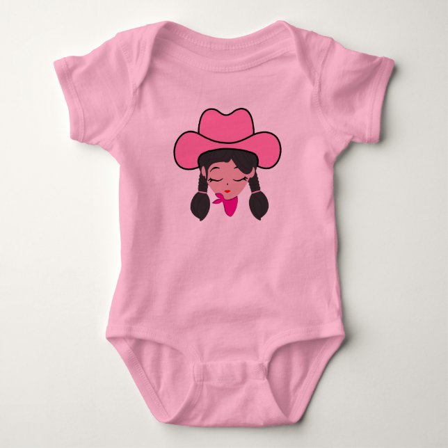 Body Para Bebê Cowgirl (Frente)