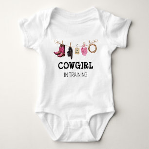 Body Para Bebê Cowgirl no Treinamento no País Ocidental