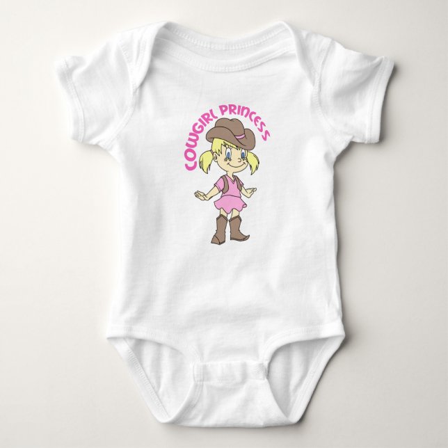 Body Para Bebê Cowgirl Princess (Frente)