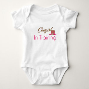 Body Para Bebê Cowgirl Treinando Roupa