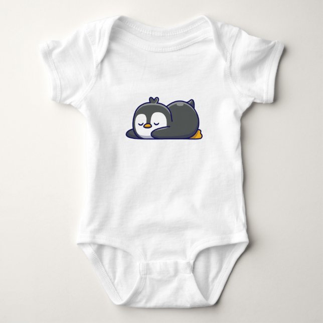 Body Para Bebê Cozy Little Penguin Nap (Frente)