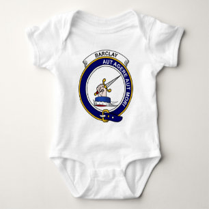Body Para Bebê Crachá de Barclay do clã