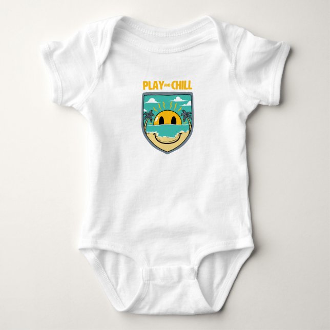 Body Para Bebê Crachá Feliz (Frente)